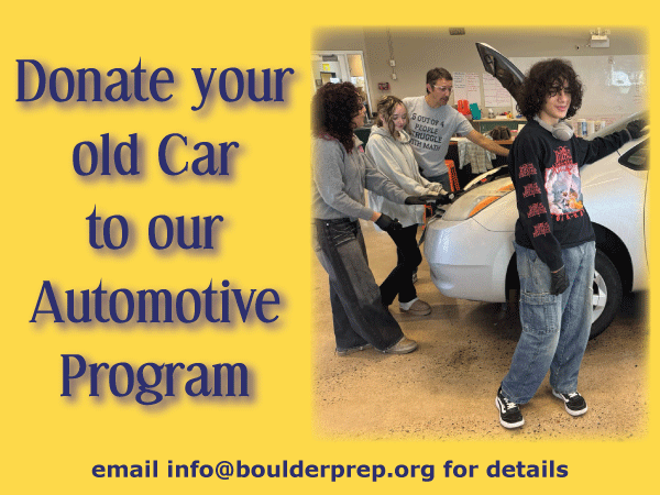 Donate your car to our automotive program